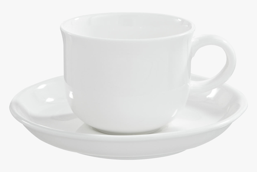 White Coffee Cup And Saucer, HD Png Download, Free Download