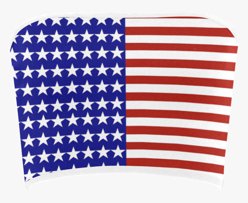 Usa Patriotic Stars & Stripes Bandeau Top - American Flag Background, HD Png Download, Free Download