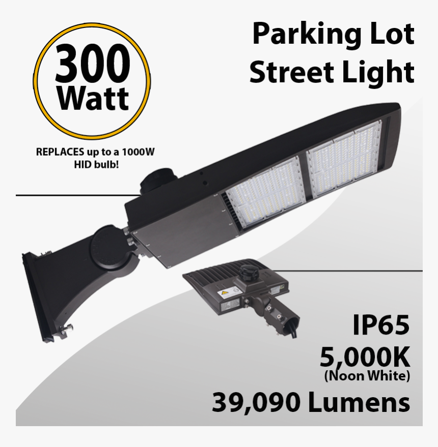 Street Light Parking Lot Light 300w 39090lm 5000k Ul - Seat Belt, HD Png Download, Free Download