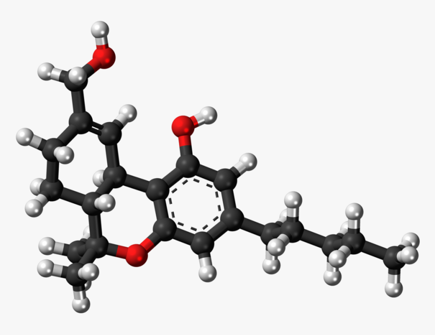 Thc Molecular Structure 3d, HD Png Download, Free Download