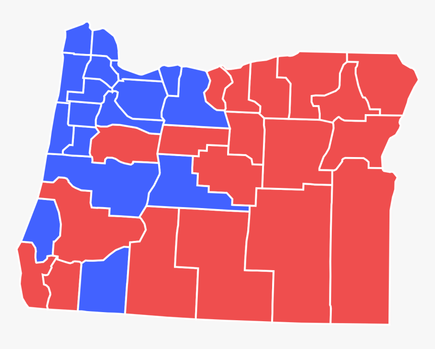 Oregon Governor Election Results By County, HD Png Download, Free Download