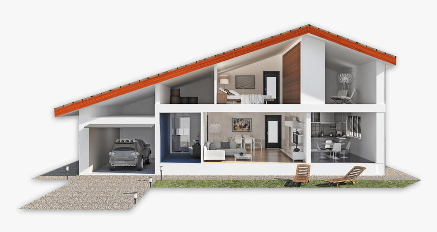 House With Home Appliances, HD Png Download, Free Download