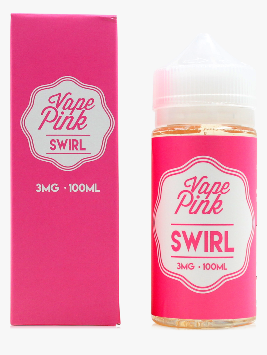 Vape Pink Swirl E-liquid - Bottle, HD Png Download, Free Download