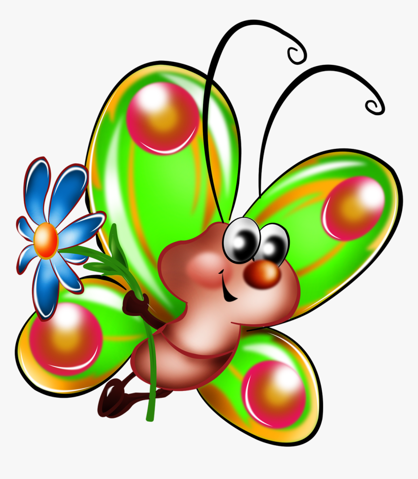 0 10c8d1 31d9b0b6 Orig Cartoon Butterfly, Butterfly - Мультяшные Бабочки, HD Png Download, Free Download