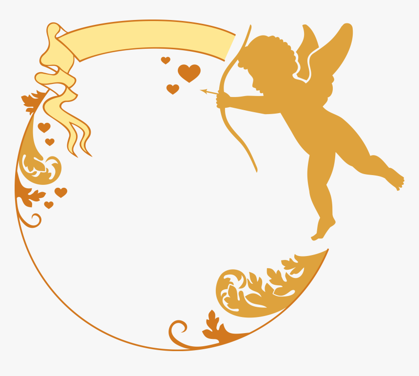 Clipart Wallpaper Blink - Cupid Frame, HD Png Download, Free Download