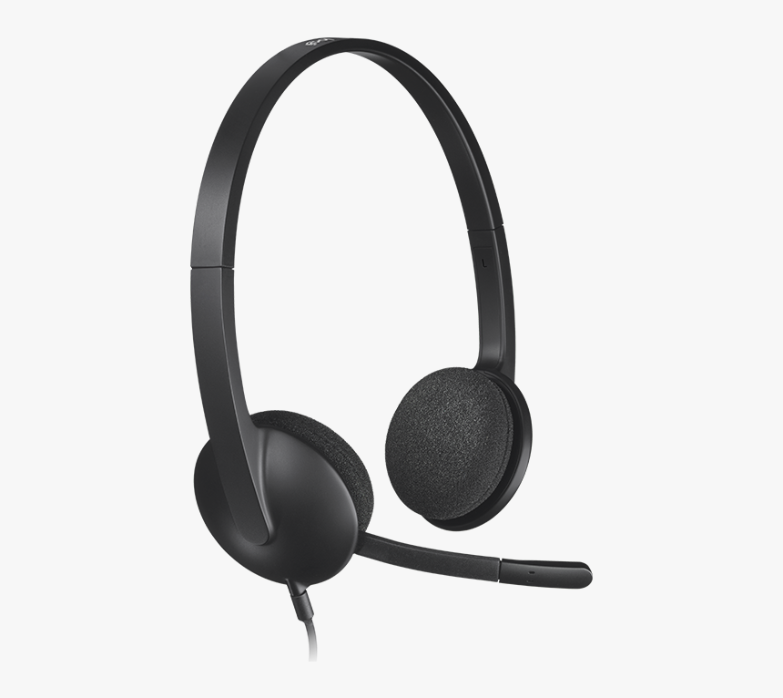 H340 Usb Computer Headset - Headset With Noise Cancellation, HD Png Download, Free Download