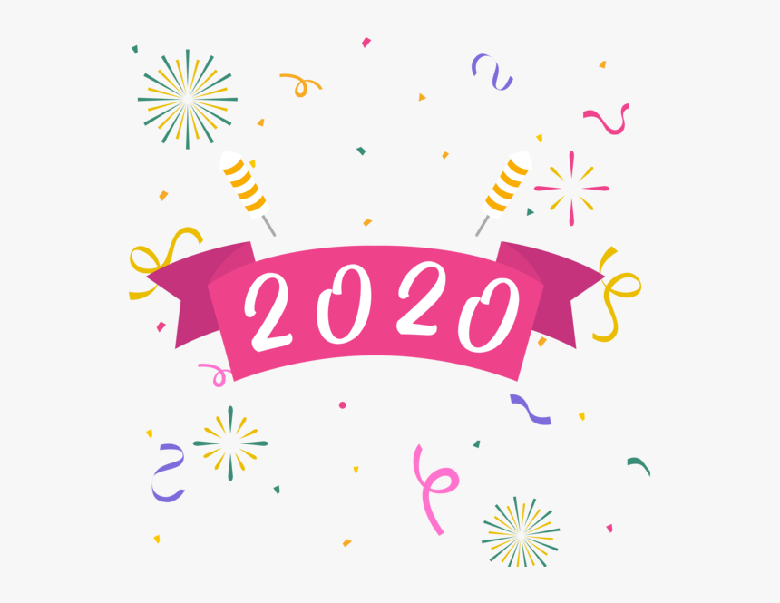 Transparent New Year 2020 Text Line Font For Happy - Surprise Party Clip Art, HD Png Download, Free Download