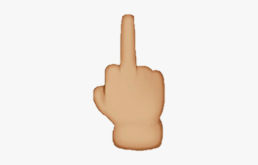 #emoji #whatsapp #png #fuck #edit - Middle Finger Emoji Brown, Transparent Png, Free Download