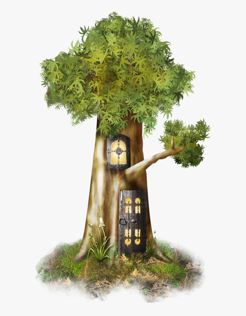 Fantasy Fairy Tree Clipart, HD Png Download, Free Download