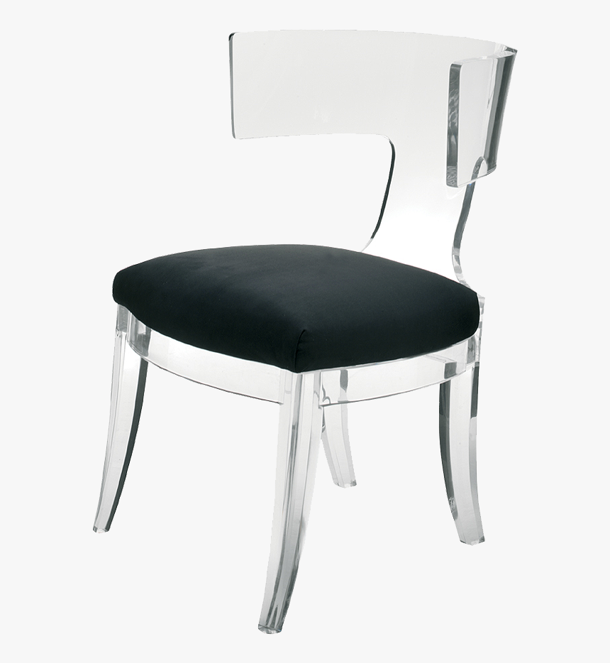 Acrylic Chair With Cushioned Seat, HD Png Download, Free Download