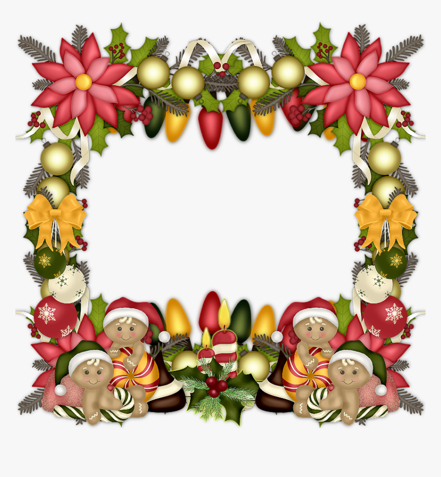 Transparent Clipart Noel Gratuit - Bordes Decorados De Navidad, HD Png Download, Free Download