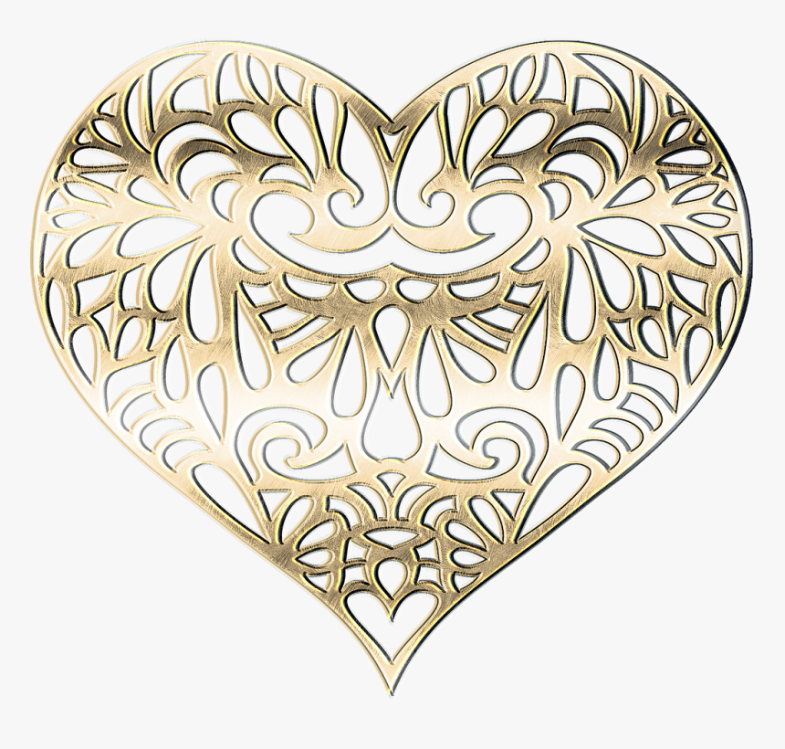 Heart Metal Gold Free Picture - Gold Texture Png Transparent, Png ...