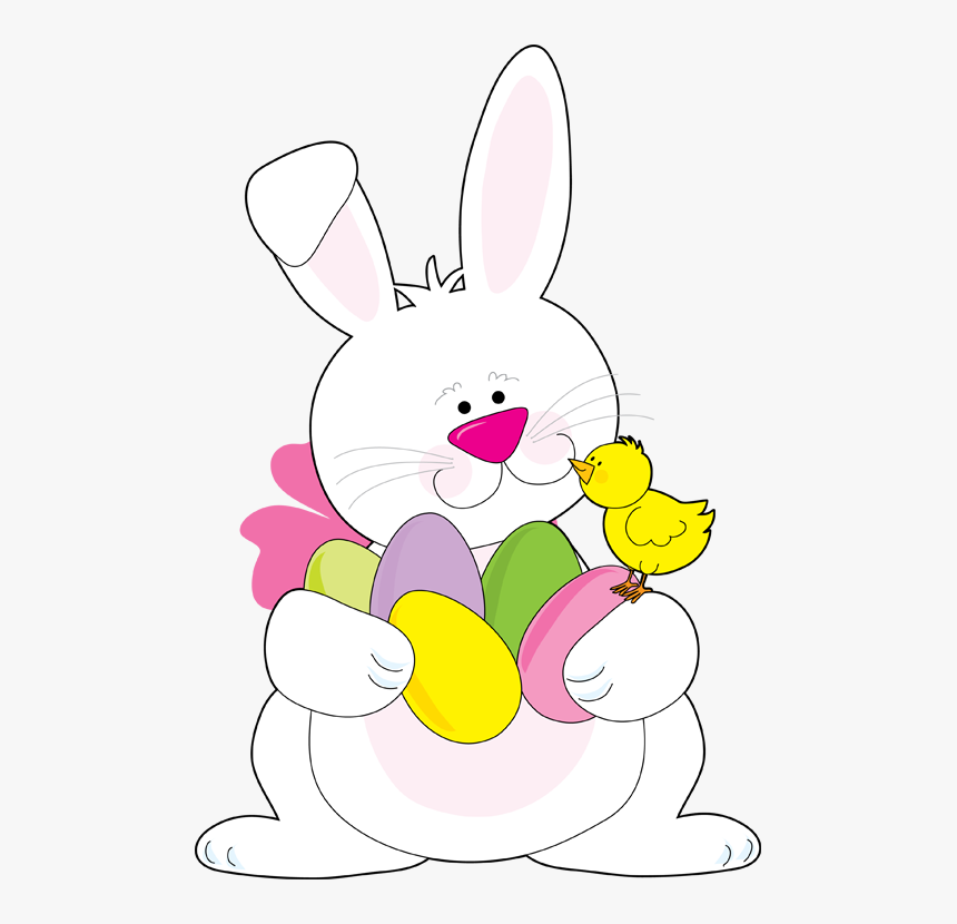 Easter Bunny Clip Art Frame - Easter Bunny Clipart, HD Png Download, Free Download