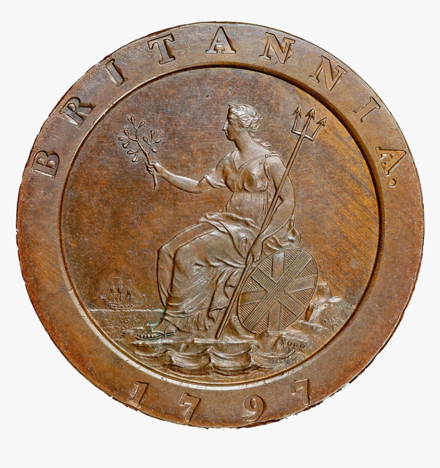 1797 Two Pence Reverse Transparent Background - Uncirculated 2pence 1797, HD Png Download, Free Download