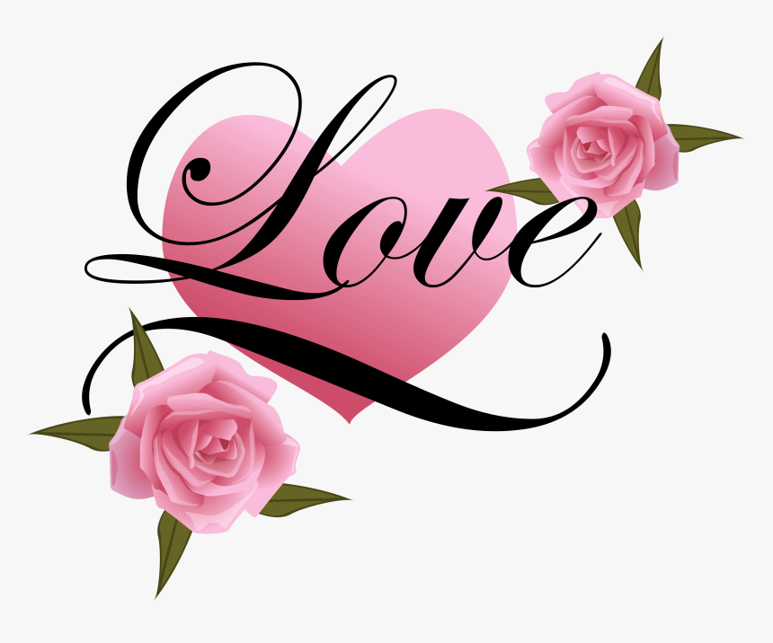 Wedding Png Transparent Images - Love Heart And Roses, Png Download, Free Download