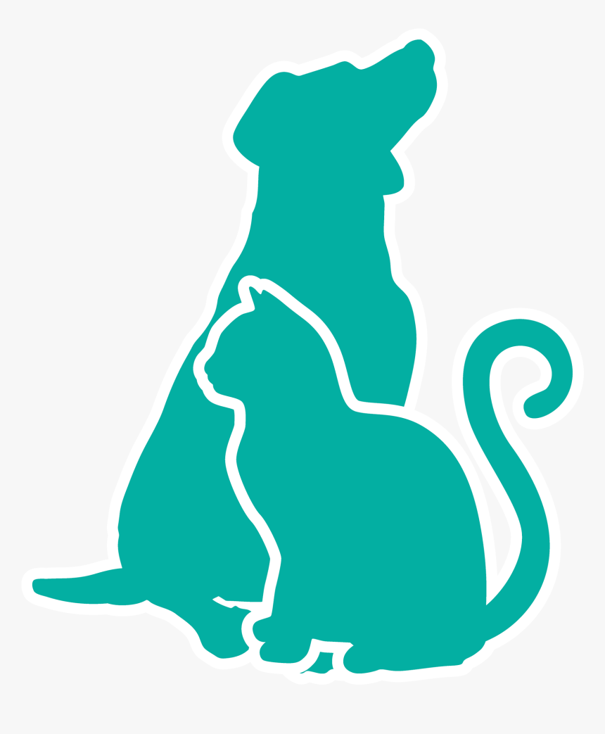Sitting Dog Silhouette, HD Png Download - kindpng