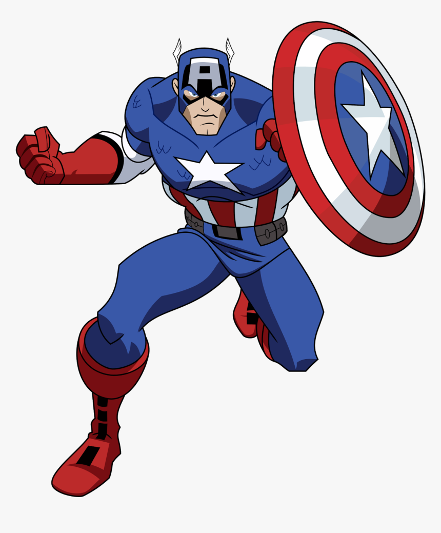 Captain America Png Image - Captain America Marvel Cartoon, Transparent Png, Free Download