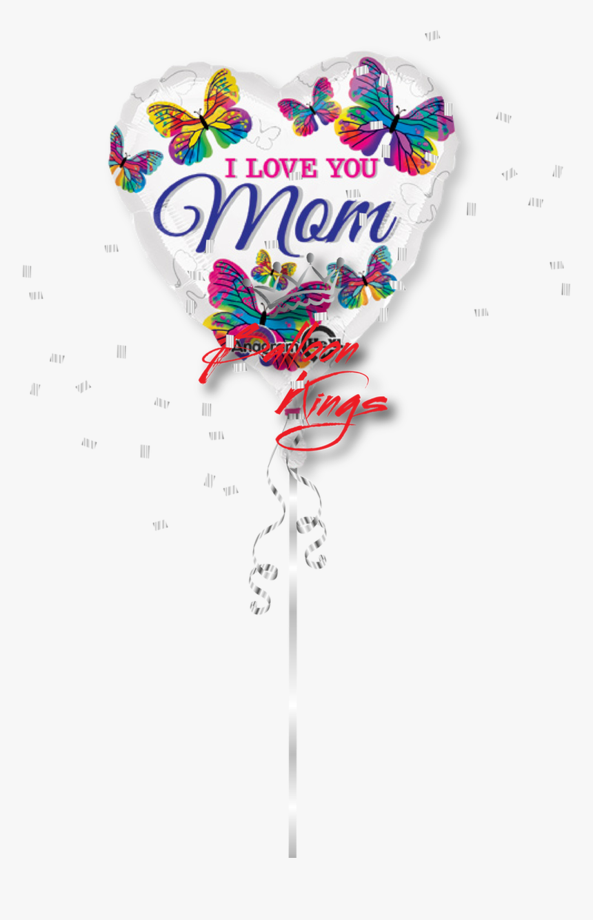 I Love You Mom Butterflies - Love Mom Hd, HD Png Download, Free Download