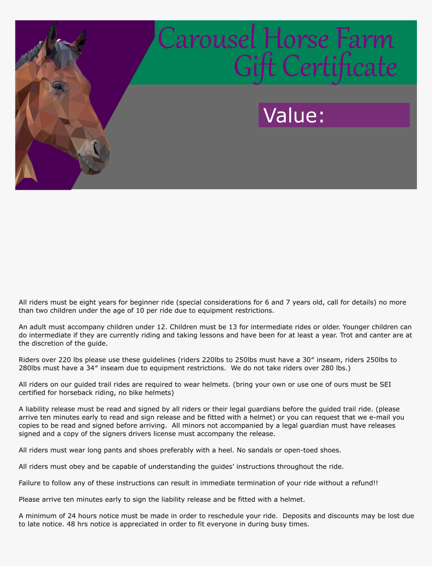 Voucher Image - Stallion - Sorrel, HD Png Download, Free Download