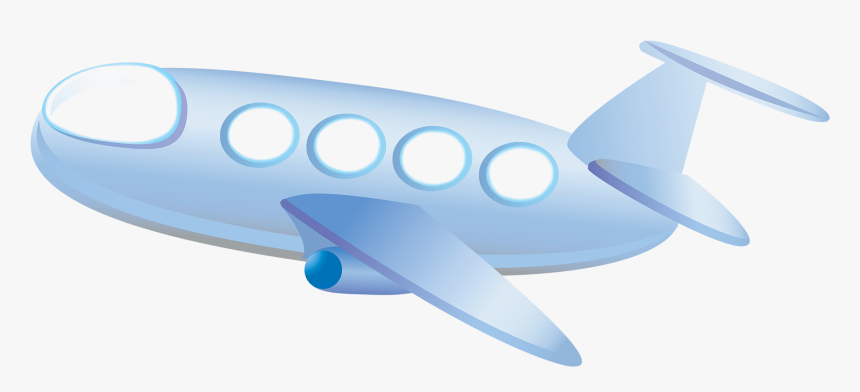 Transparent Avion Animado Png - Aeroplane Cartoon With Blue Background, Png Download, Free Download