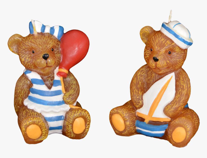 2 Ositos De Cera Marineros - Teddy Bear, HD Png Download, Free Download