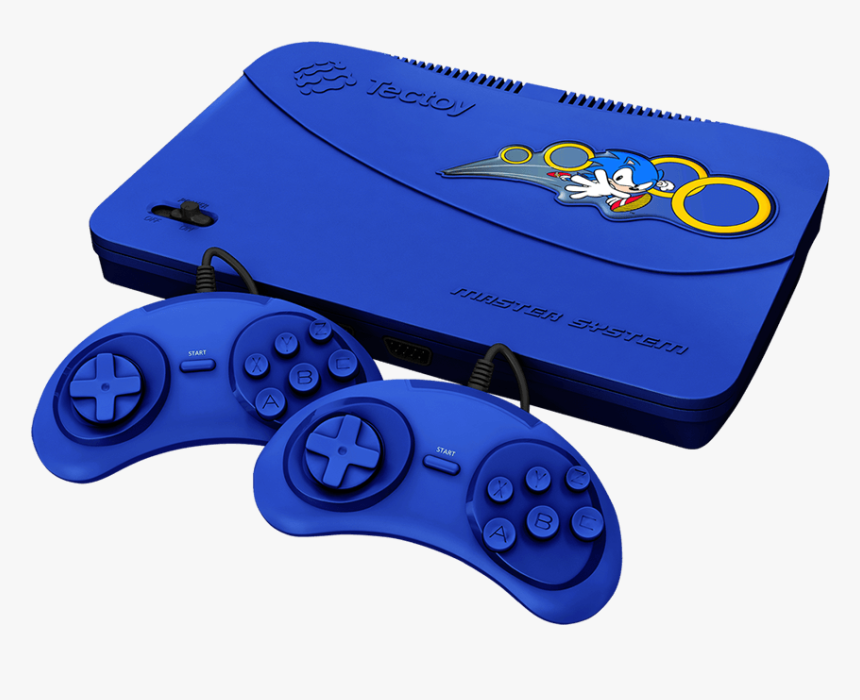 Master System Evolution Com 132 Jogos Na Memória - Sega Master System Azul, HD Png Download, Free Download