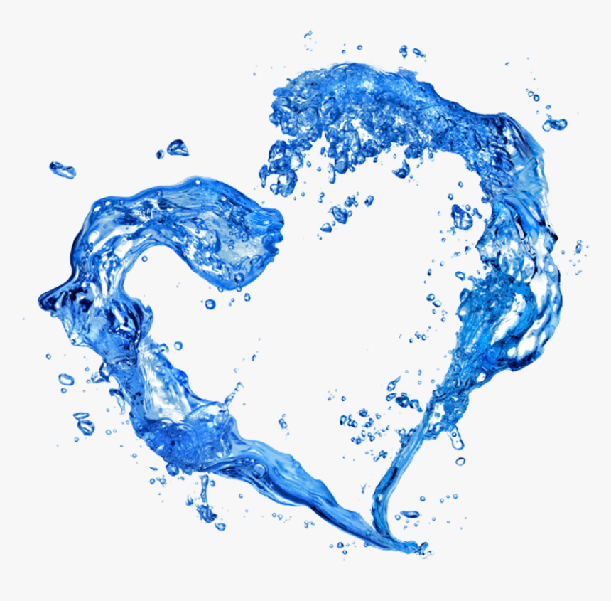 Water Heart - Png Water Background Hd, Transparent Png, Free Download