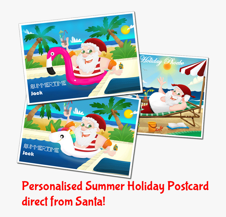 Personalised Postcards From Santa Claus"
 Title="personalised - Cartoon, HD Png Download, Free Download