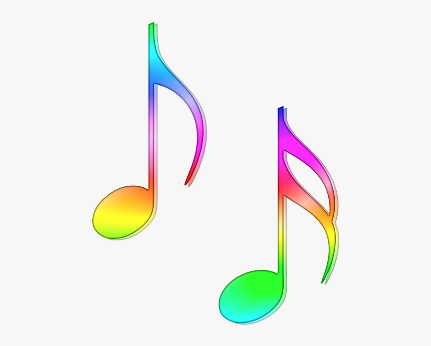 Nota, Partituras, Ocho, Semicorchea, Música, Color - Colorful Music Note Clipart, HD Png Download, Free Download
