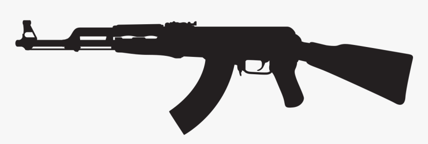 Clip Art File Silhouette Svg Wikipedia - Ak 47 Silhouette Png, Transparent Png, Free Download