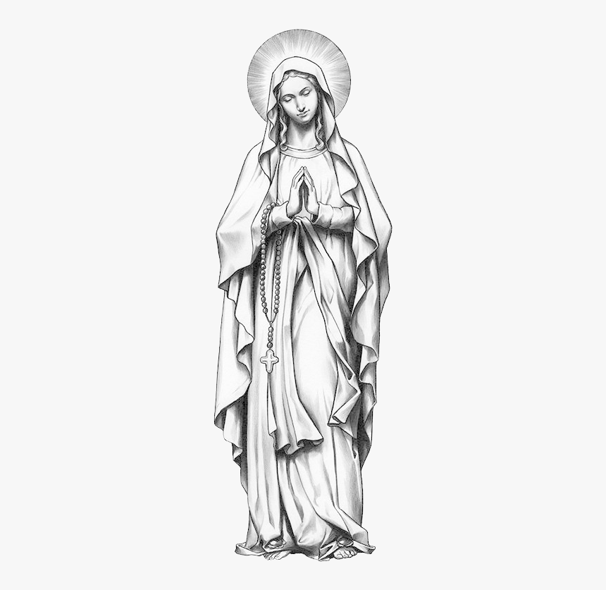 Tattoo Art Virgin Mary, HD Png Download, Free Download