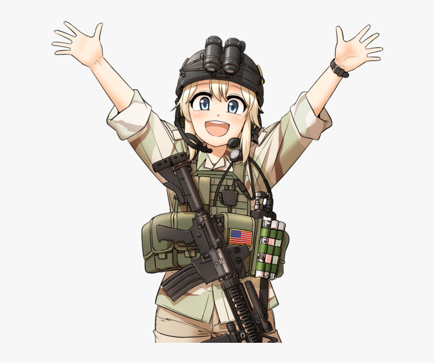 Png Military Girl Soldier - Operator Chan, Transparent Png, Free Download