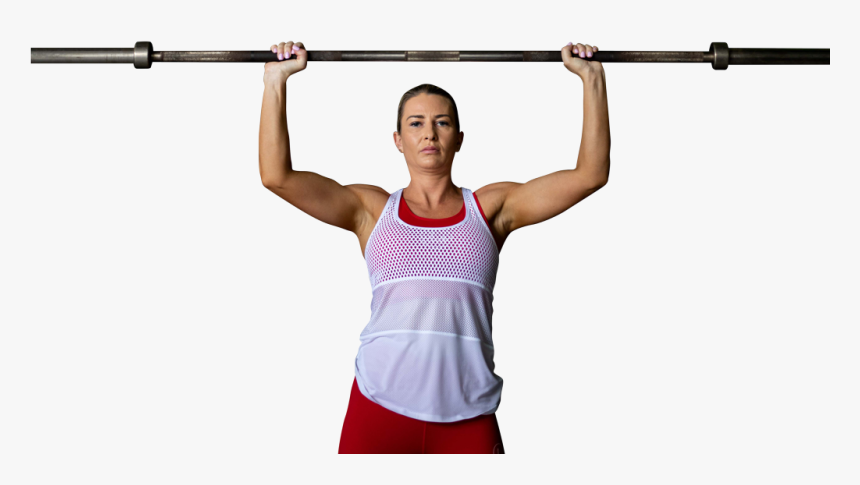 Female Military Press Two 0g9a2092 - Strength Training, HD Png Download