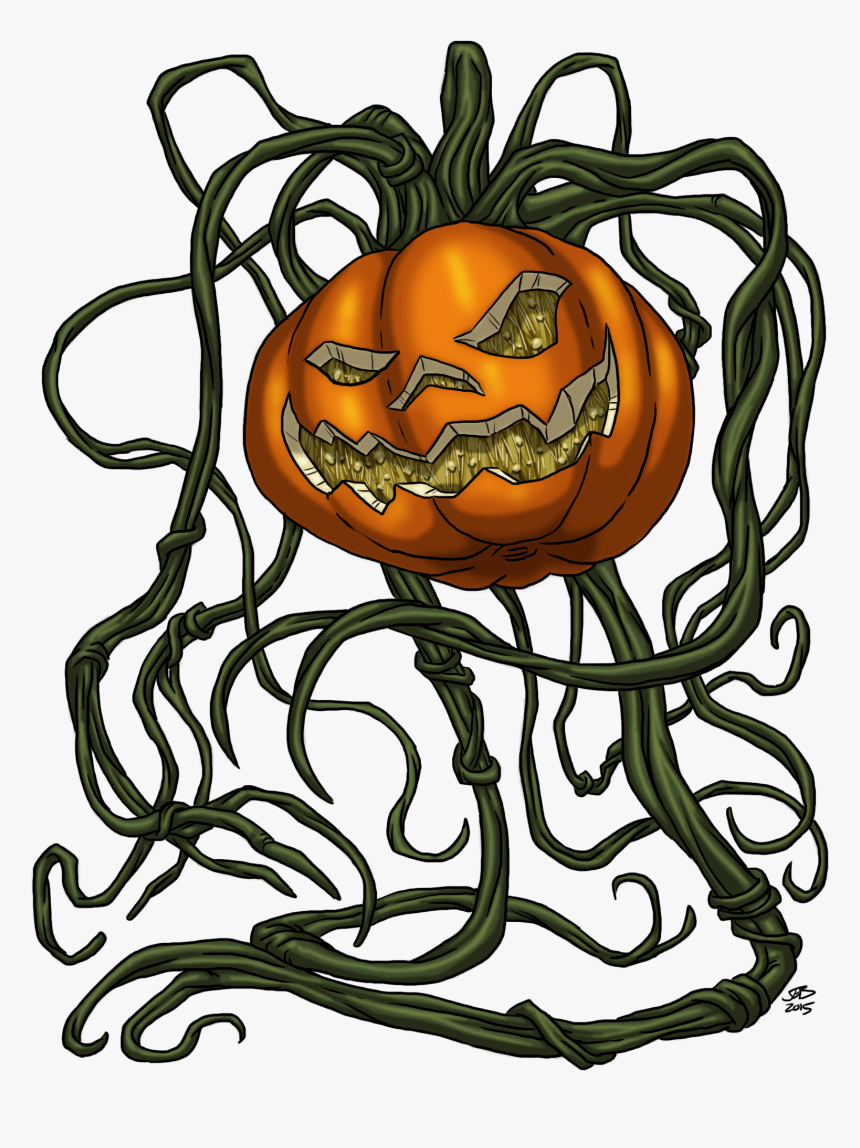 Transparent Pumpkin Drawing Png - Pumpkin Monster Draw, Png Download, Free Download