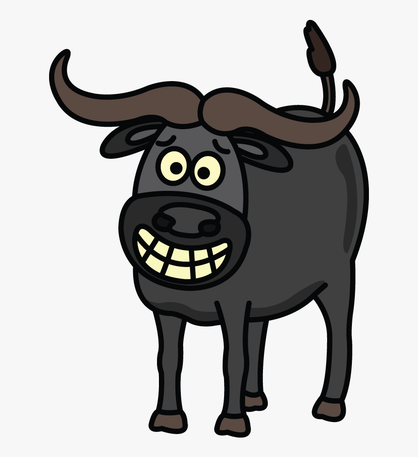 Collection Of Free Drawing Easy On - Cute Buffalo Cartoon Png, Transparent Png - kindpng