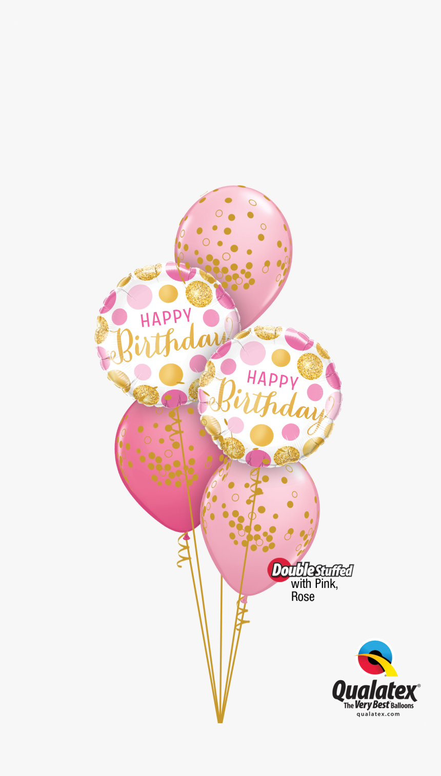 Pink And Gold Confetti Png - Transparent Background Confetti Gold Balloons, Png Download, Free Download