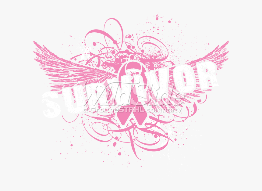 Breast Cancer With Wings Logo, Hd Png Download - Free Breast Cancer Survivor Png, Transparent Png, Free Download