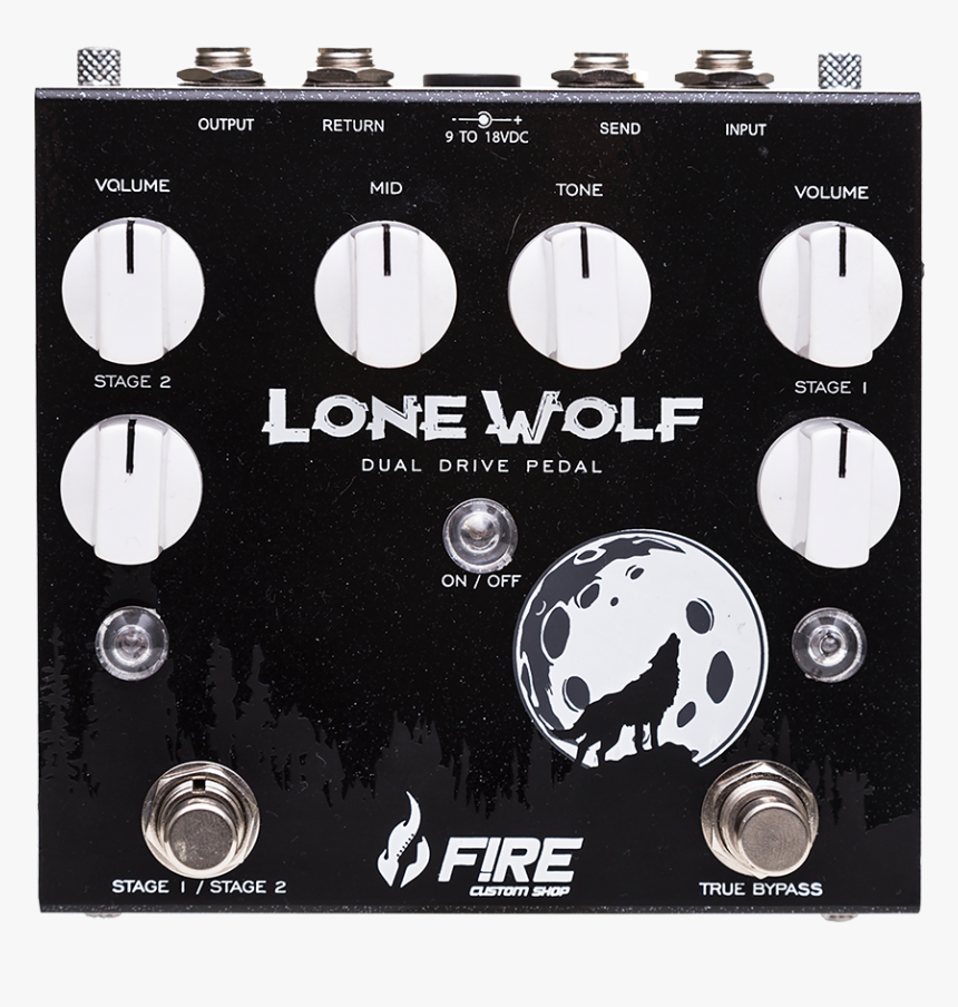 Fire Custom Shop Lone Wolf Dual Overdrive Pedal - Fire Custom Shop, HD Png Download, Free Download