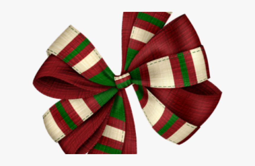 Christmas Ribbon Clipart Plaid Christmas Bow - Event, HD Png Download, Free Download