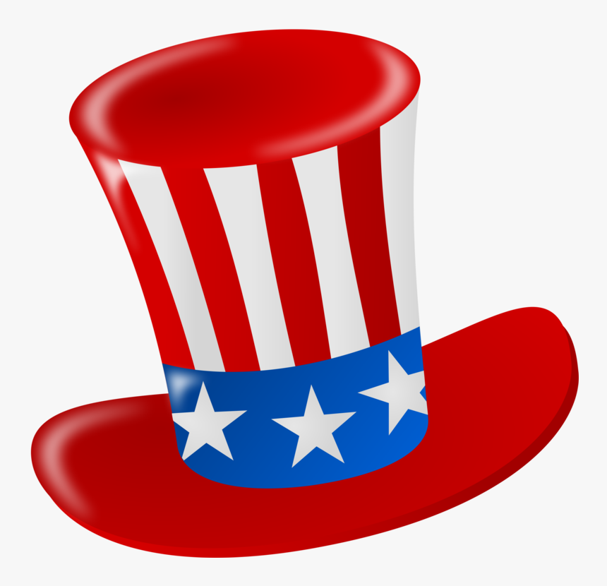 Headgear,line,hat - Uncle Sam Hat Png, Transparent Png, Free Download