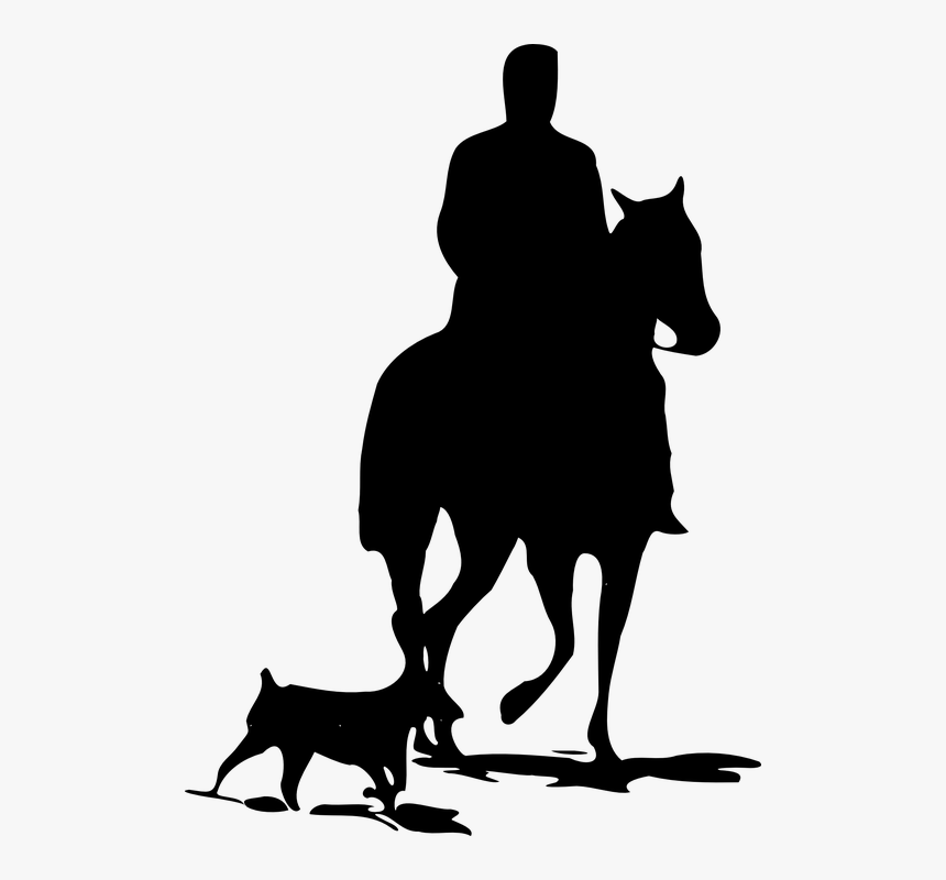 Horse Silhouette Clip Art - Horse Coming Or Going, HD Png Download, Free Download