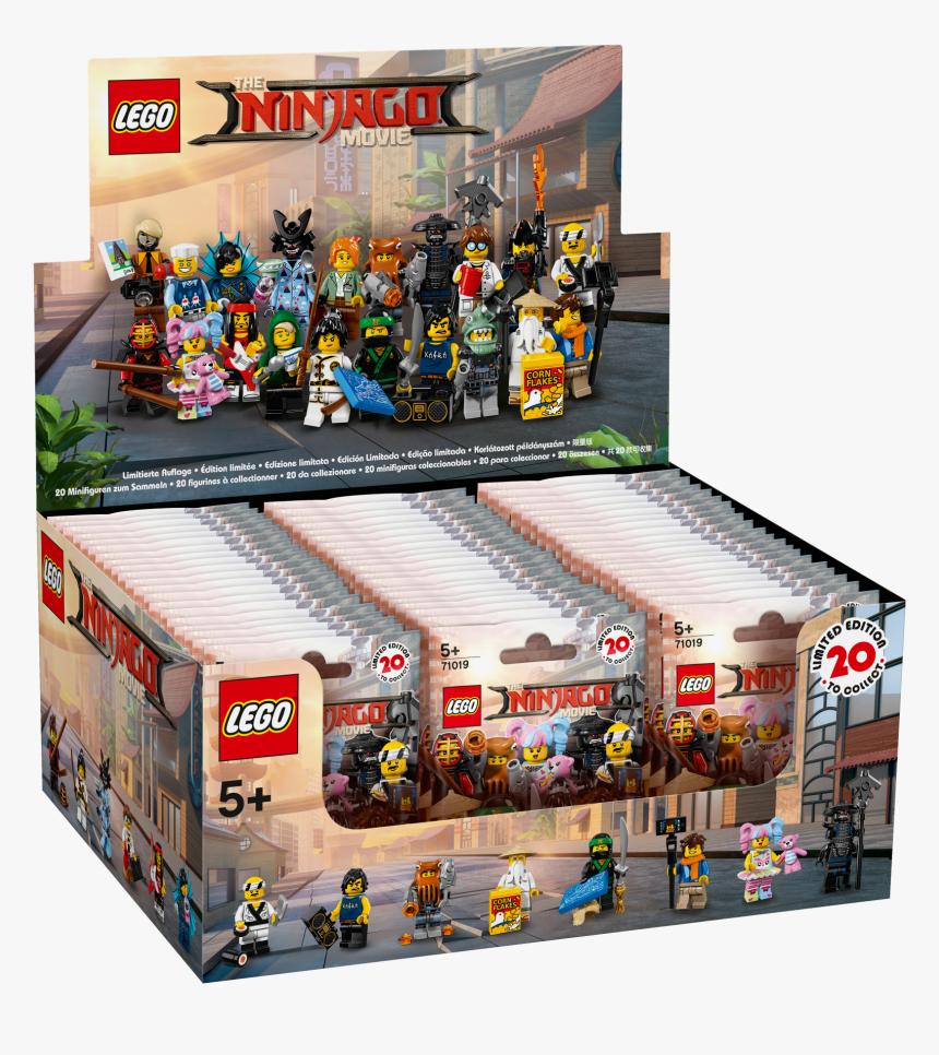 Sealed Lego Ninjago Movie 71019 Complete Set Of 20 - Ninjago Lego Minifigures Series, HD Png Download, Free Download