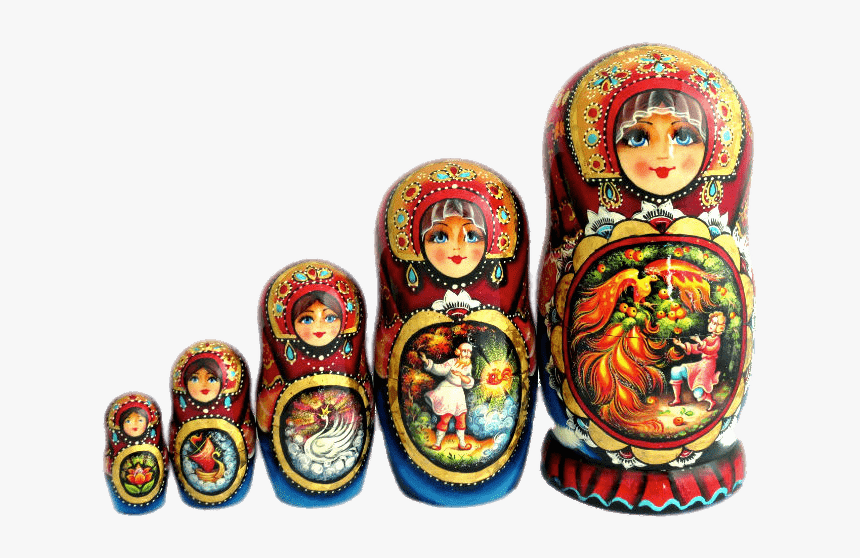 Matrioshka Popular Tales - Matryoshka Doll Russia Clipart, HD Png Download, Free Download