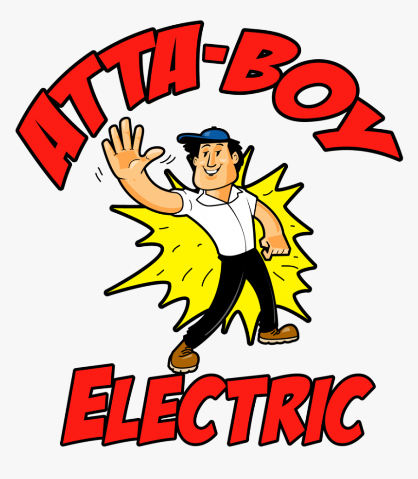 Attaboy, Attaboy Electric Services, Electrician Near - Cartoon, HD Png Download, Free Download