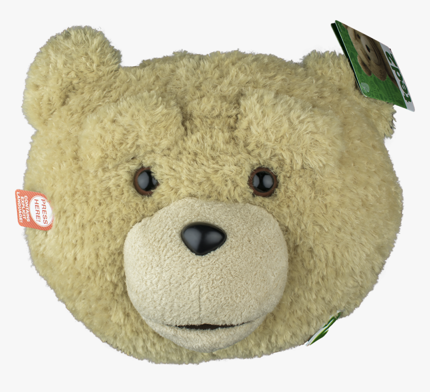 Ted Head Pillow With Sounds - Teddy Bear, HD Png Download, Free Download