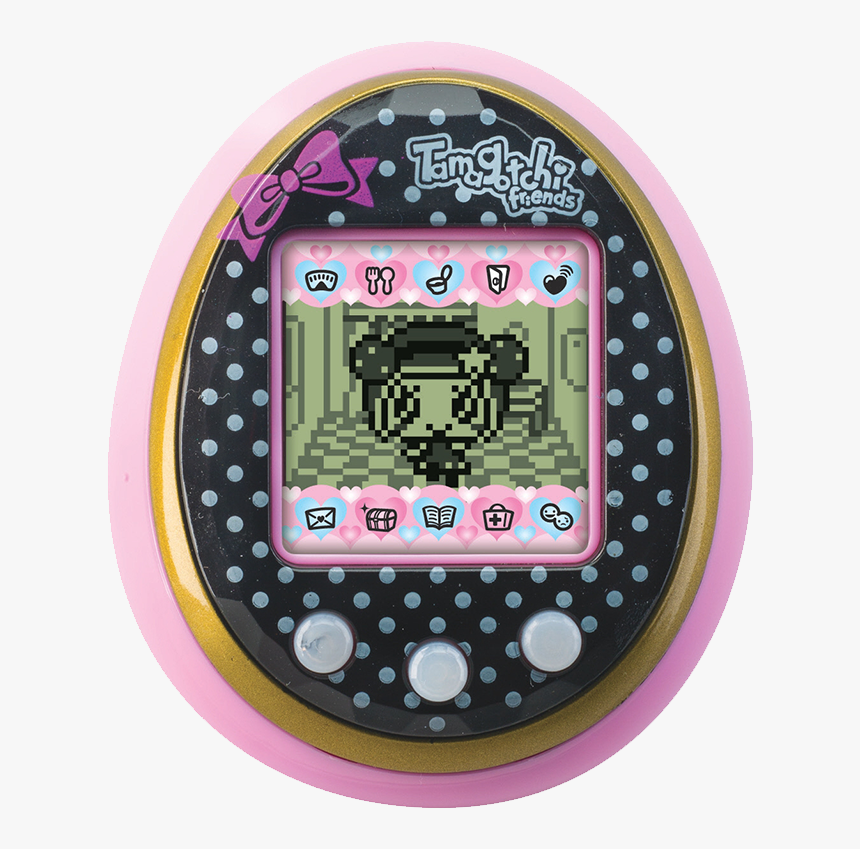 Pink Bow & Black Dots - Tamagotchi Friends Shells, HD Png Download, Free Download