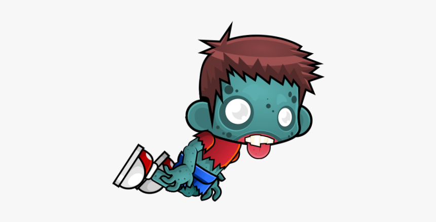 Zombie Boy Cartoon, HD Png Download - kindpng