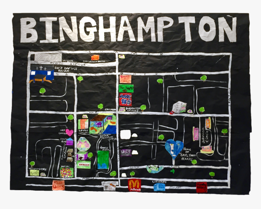 Binghampton-drawing - Aerial Photography, HD Png Download, Free Download