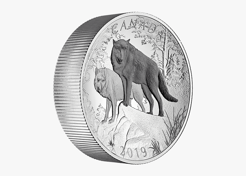 Canadian Mint Wolf Coin, HD Png Download, Free Download