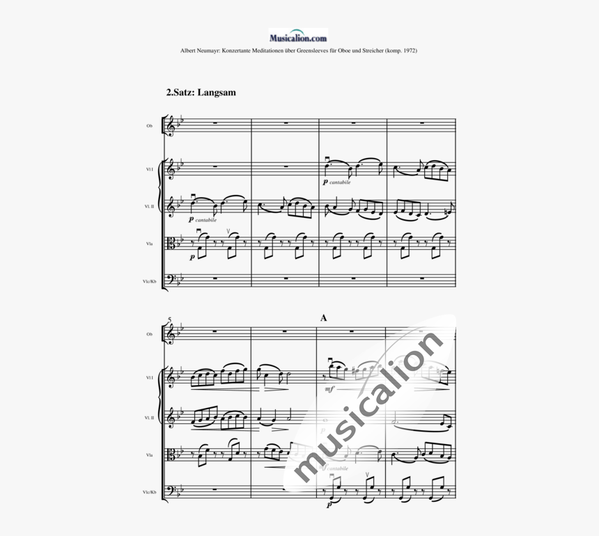 Konzertante Meditationen For Oboe And String Orchestra - Guilmant Offertoire Sur Deux Noel, HD Png Download, Free Download